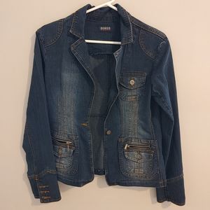 Bongo Y2K Denim Blue Women's Jean Jacket Size 3/S
